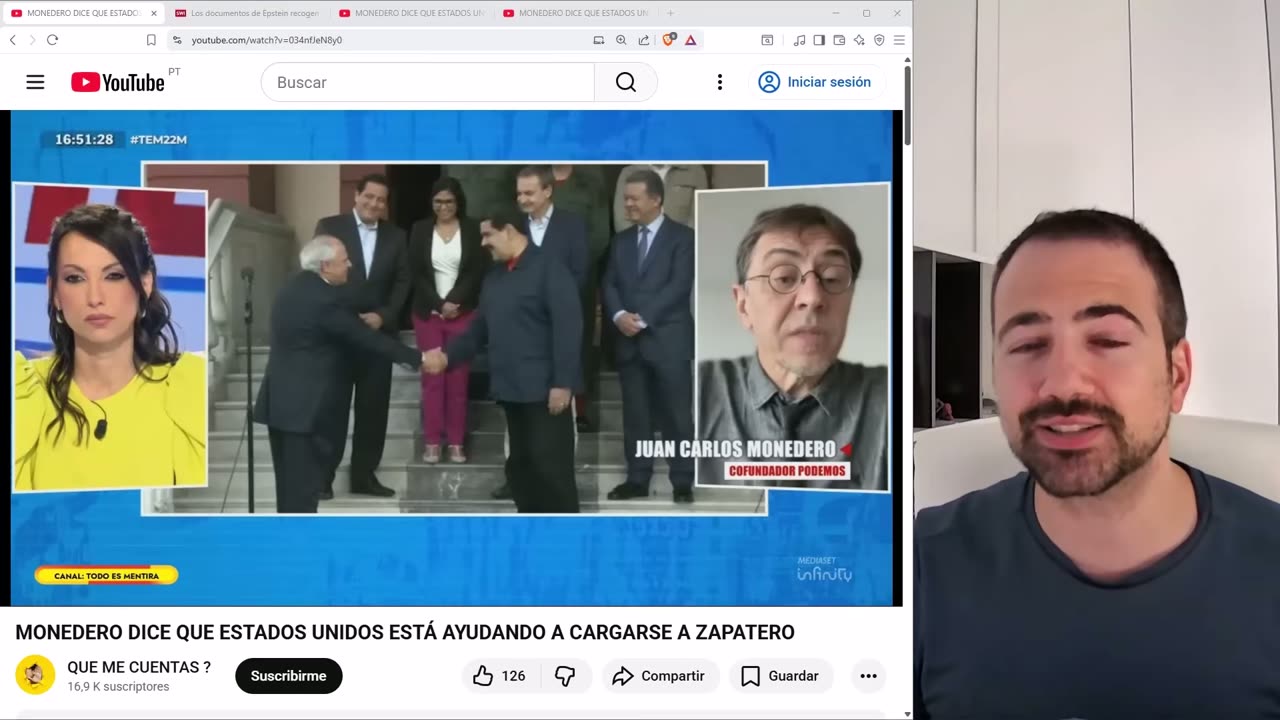 MONEDERO COLAPSA EN DIRECTO Y ACUSA A TRUMP DE QUERER CARGARSE A ZAPATERO
